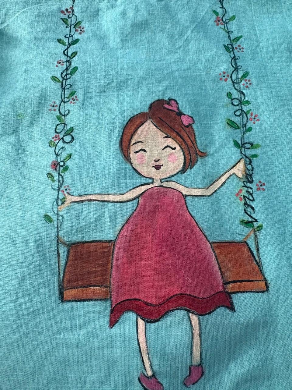 4 — Hand Painted Fabric Siri Arts Bangalore